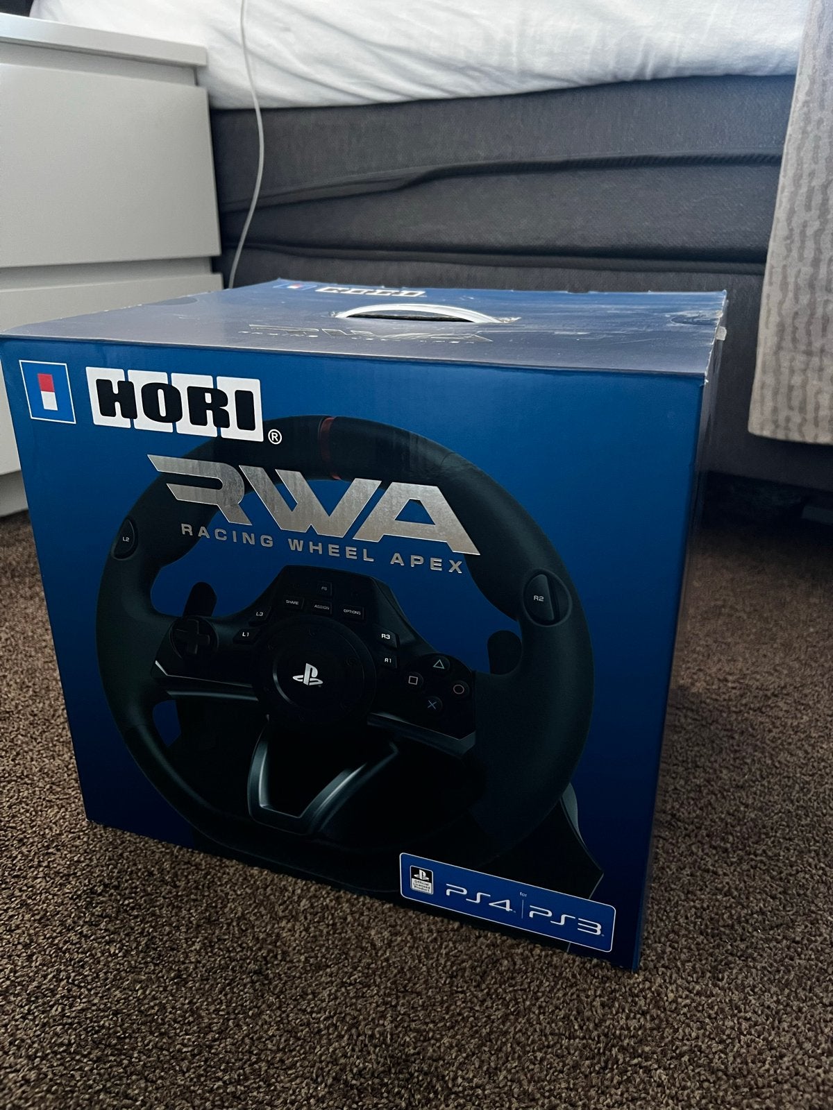 Hori RWA Racing Wheel Apex - PS4/PS3/PS5 racestuur met pedal, Ophalen of Verzenden, Zo goed als nieuw, Stuur of Pedalen, PlayStation 3