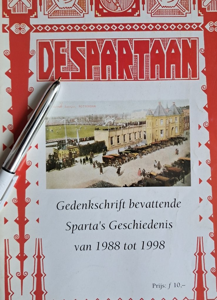 Sparta Rotterdam 1988/1998, Ophalen of Verzenden, Zo goed als nieuw, Sparta, Boek of Tijdschrift