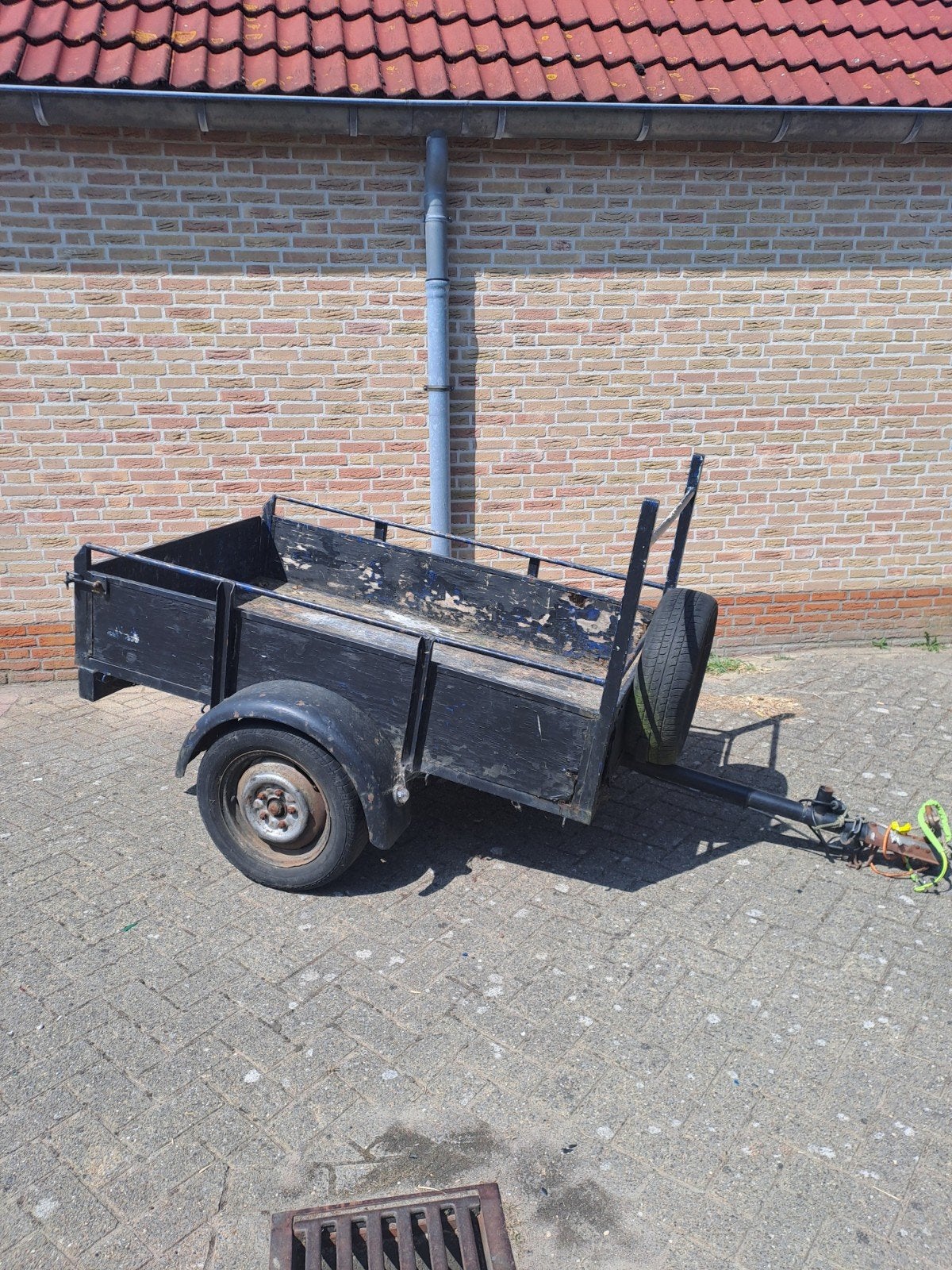 aanhangwagen opknapper, Ophalen, Gebruikt
