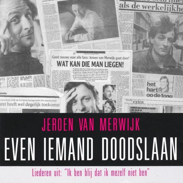 Jeroen van Merwijk – Even Iemand Doodslaan, Cd's en Dvd's, Ophalen of Verzenden, Zo goed als nieuw, Cabaret of Kleinkunst