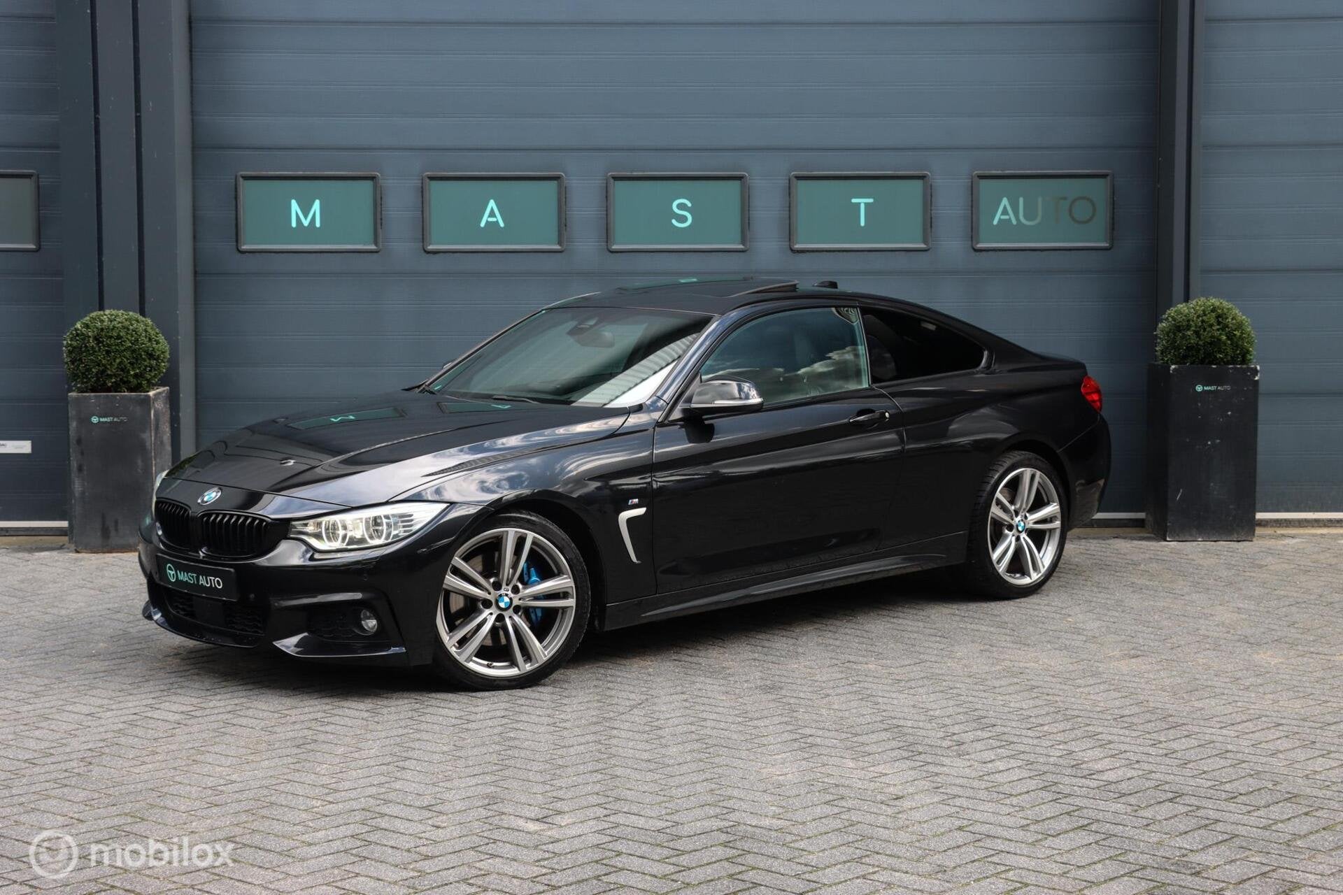 BMW 435i Coupé xDrive|M-Sport|HUD|Pano|ACC|HK Audio|Keyless, Auto's, 4-Serie, 4 stoelen, Zwart, Leder