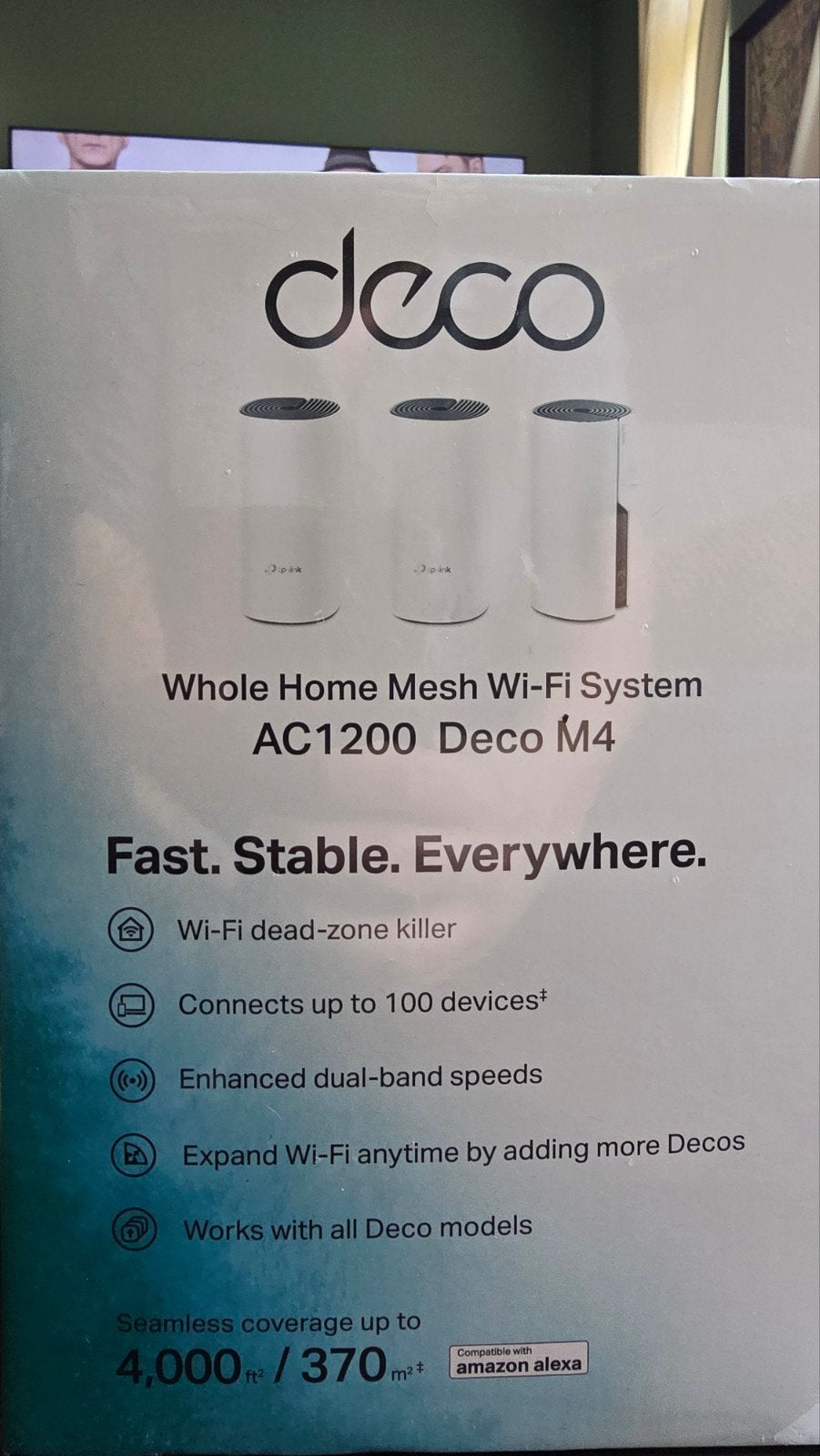 Foto 5 van 3 Wifiversterkers: TP-Link Deco M4 3-pack mesh wifi | nieuw