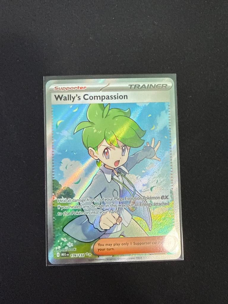 Pokémon Wally's Compassion Trainer kaart 170/132, Ophalen of Verzenden, Nieuw, Losse kaart, Foil