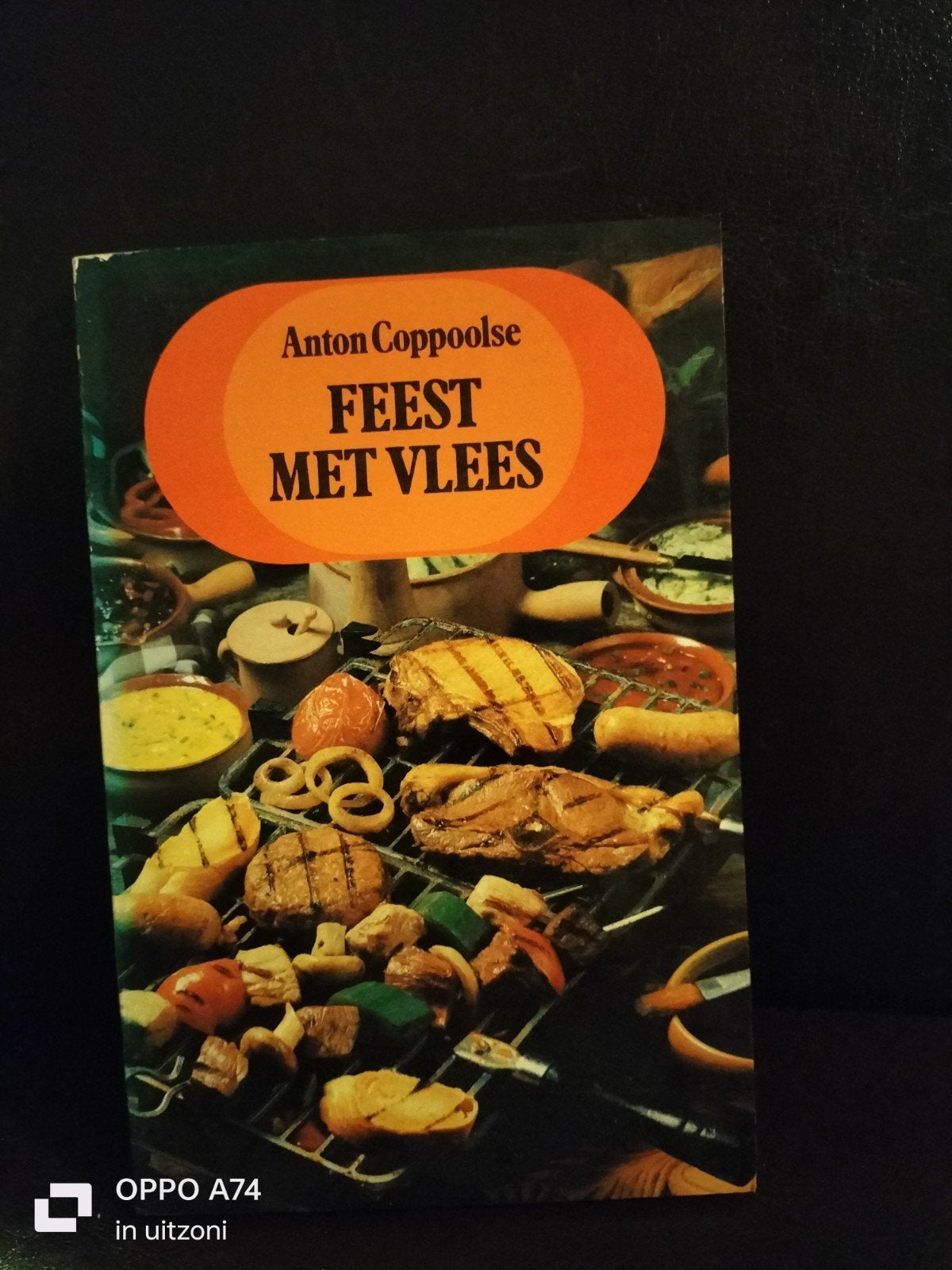 Feest met Vlees - Anton Coppoolse Kookboek BBQ Fondue, Boeken, Gelezen, Anton Coppoolse, Ophalen of Verzenden, Hoofdgerechten