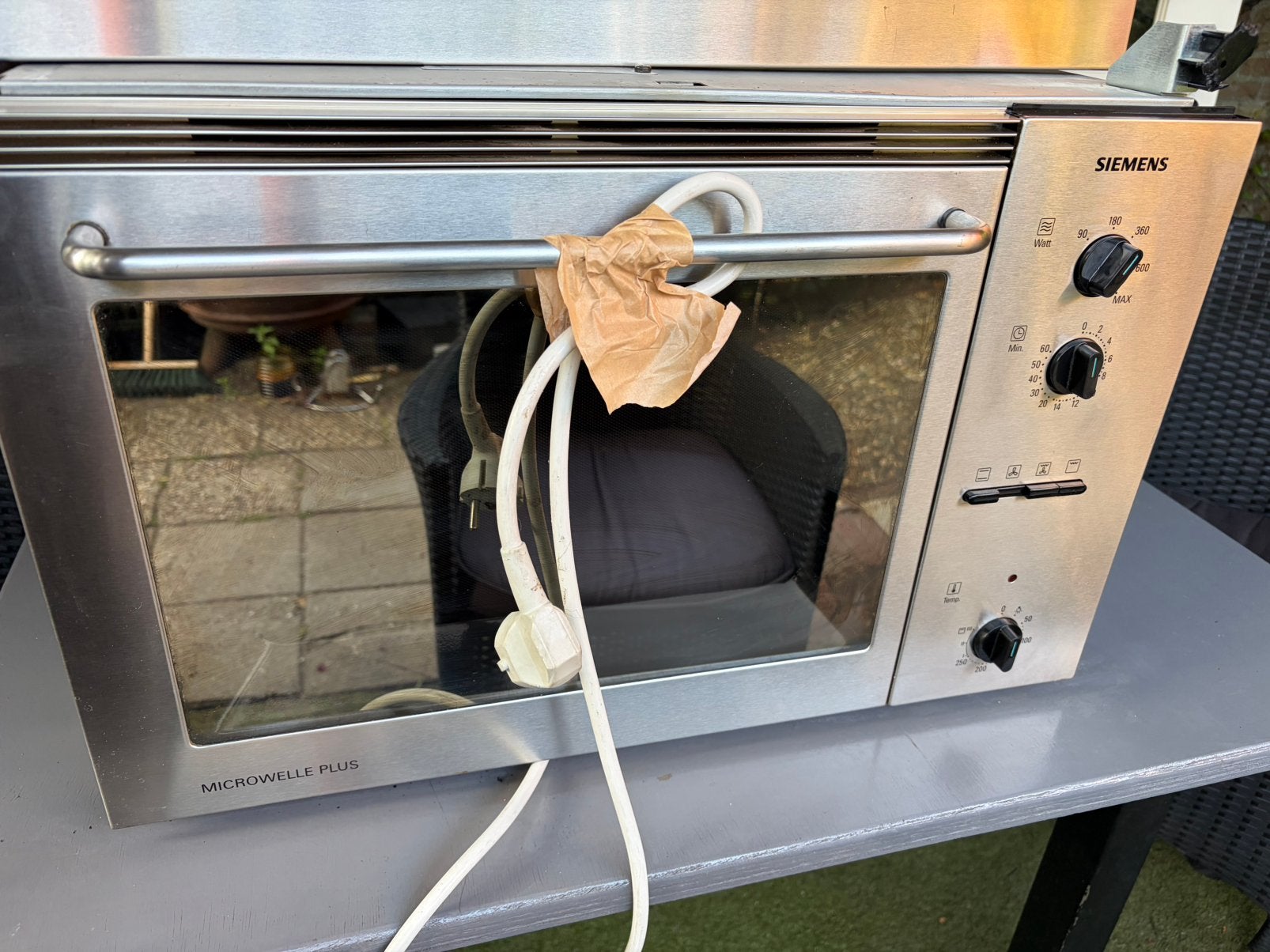 Siemens Combi magnetron/ oven, Ophalen, Gebruikt, Hete lucht, Inbouw