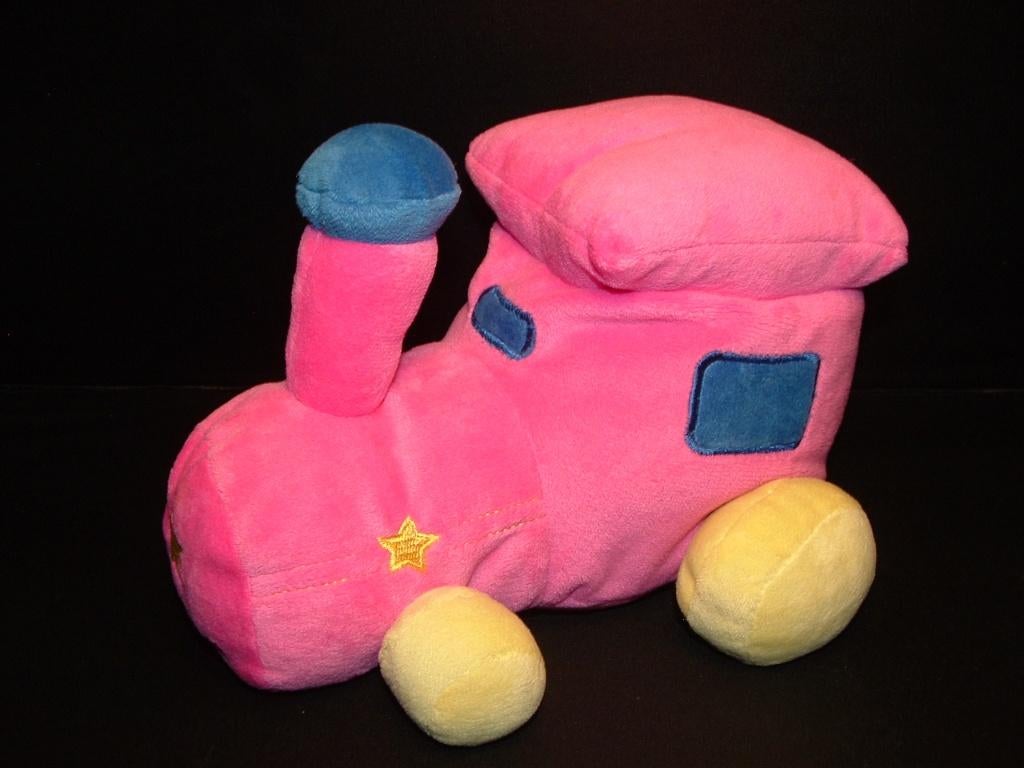 TENDER TOYS TREIN/LOCOMOTIEF/TRACTOR VELOURS ROZE, Kinderen en Baby's, Speelgoed | Knuffels en Pluche, Verzenden, Nieuw, Overige typen