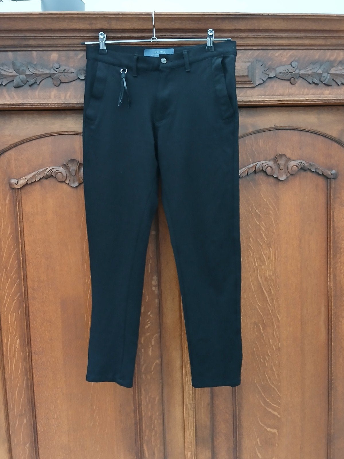 Zara Man Zwarte Broek Maat 38, Kleding | Heren, Broeken en Pantalons, Zwart, Overige maten, Ophalen of Verzenden, Zo goed als nieuw