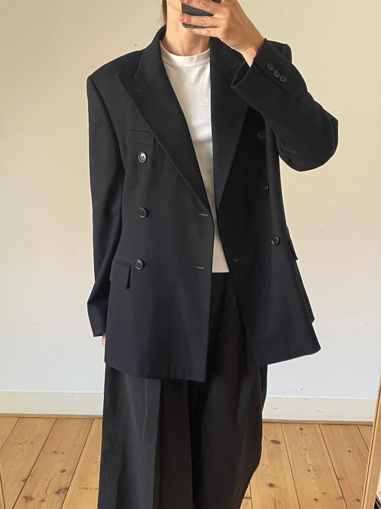 Max mara oversized double breasted wollen blazer maat 44, Ophalen of Verzenden, Zo goed als nieuw, Maat 42/44 (L), Zwart