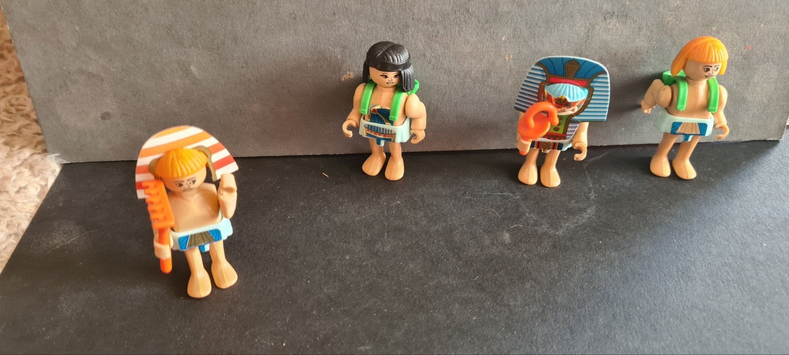 Egyptische figuren uit kinder surprise ei en strandgangers, Ophalen of Verzenden, Hardplasticfiguren