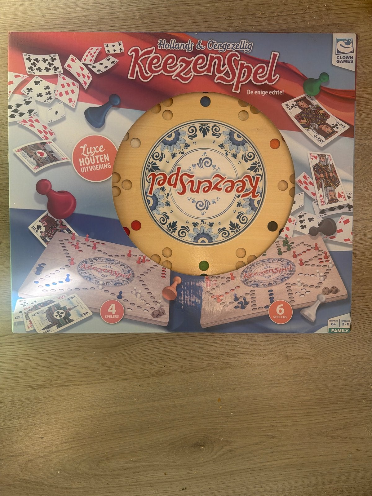 Keezenspel Luxe Houten Uitvoering - Hollands & Oergezellig, Geen idee, Nieuw, Clown games, Ophalen of Verzenden