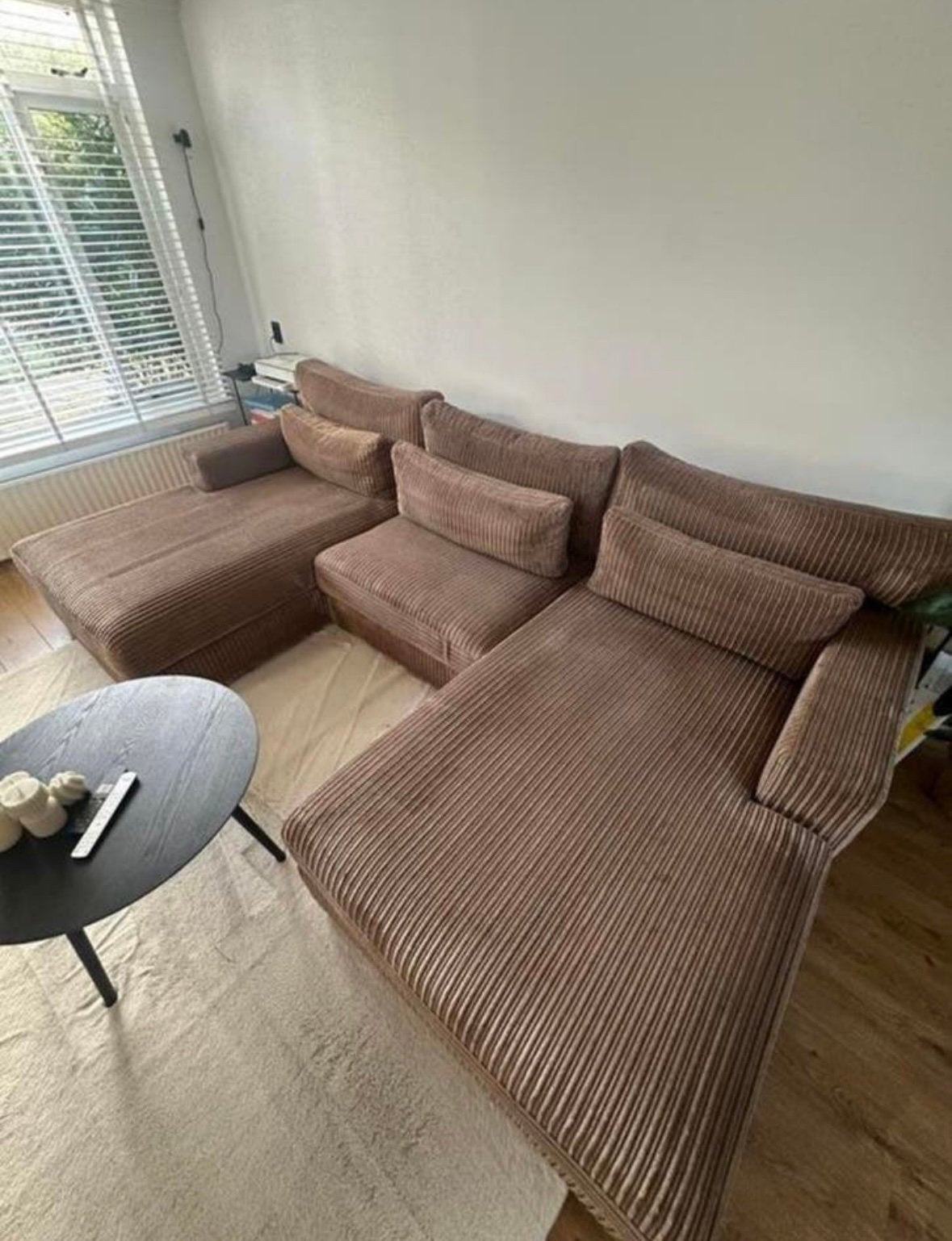 !TEAB! Zitmaxx u-bank Franchesca Giverchie mokka, Huis en Inrichting, Ophalen of Verzenden, Zo goed als nieuw