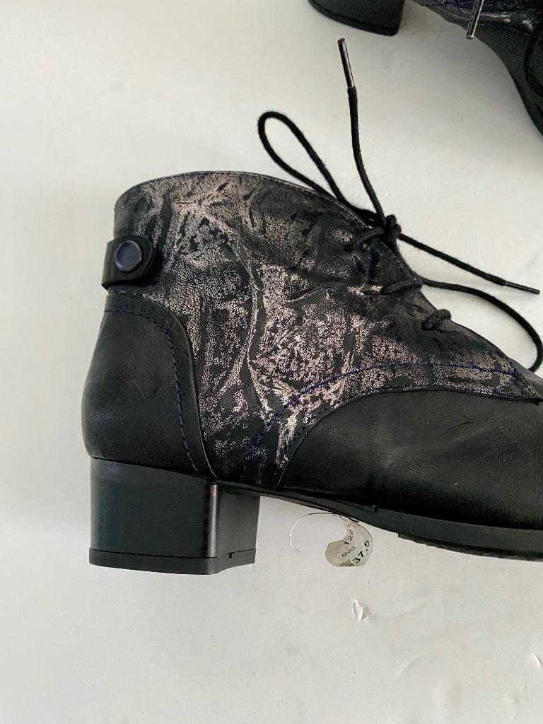 G731 Nieuw: Christina Capo maat 37,5 boots enkel-laarsjes, Christina Capo, Zwart, Nieuw, Ophalen of Verzenden