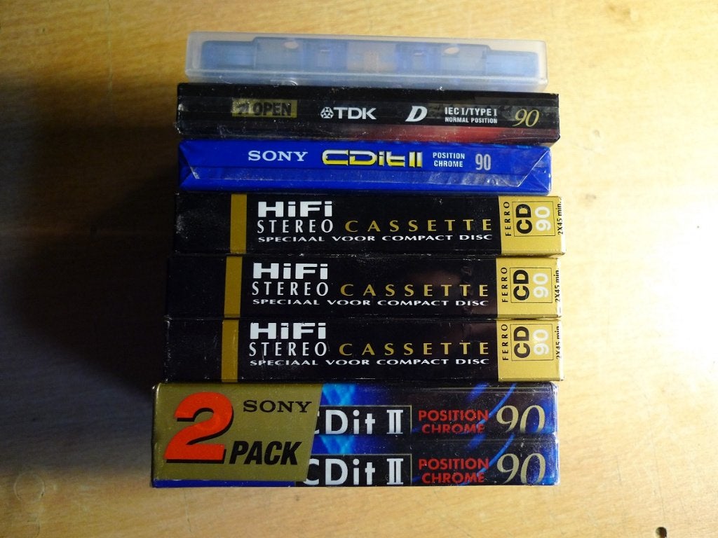 8 Nieuwe vintage Cassettebandjes / Tapes..., 2 t/m 25 bandjes, Overige genres, Ophalen of Verzenden, Nieuw in verpakking