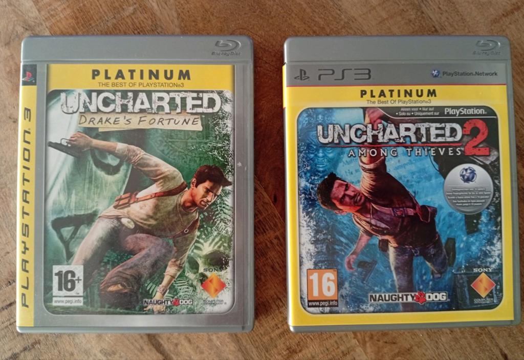 Ps3 Games / Uncharted deel 1 & 2, Spelcomputers en Games, Games | Sony PlayStation 3, Gebruikt, Avontuur en Actie, 1 speler, Vanaf 16 jaar
