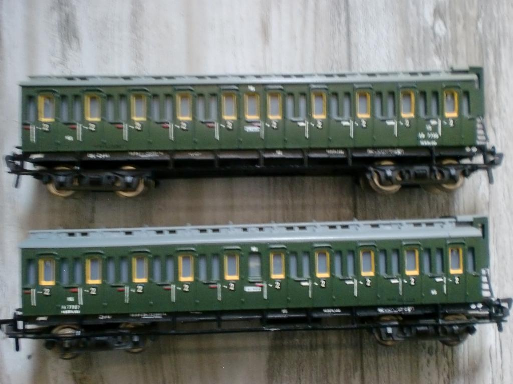 2 Liliput NS rijtuigen met verlichting H0, Gebruikt, Gelijkstroom, Analoog, Wagon