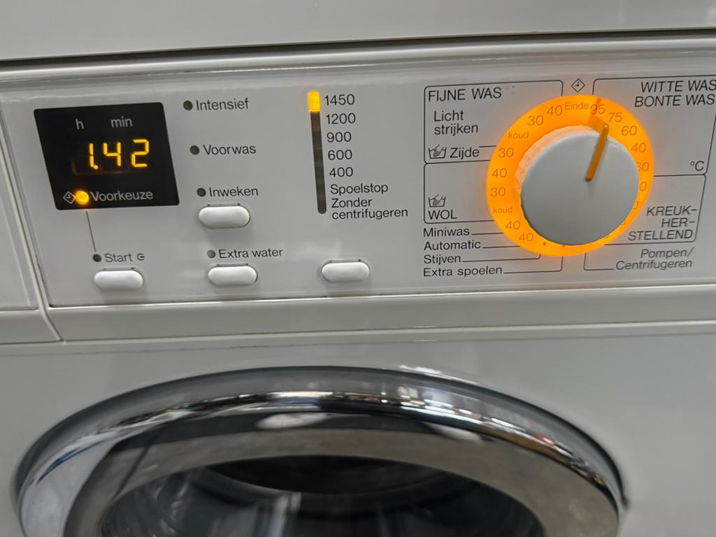 MIELE  SOFTCARE WASMACHINE  A+ IZGS, Ophalen of Verzenden, Zo goed als nieuw, Voorlader, 85 tot 90 cm