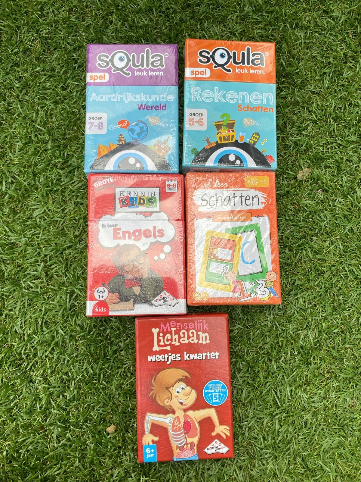 5-12! Spellen: Aardrijkskunde, Rekenen, Engels, Kwartet, Ophalen, Nieuw, Rekenen