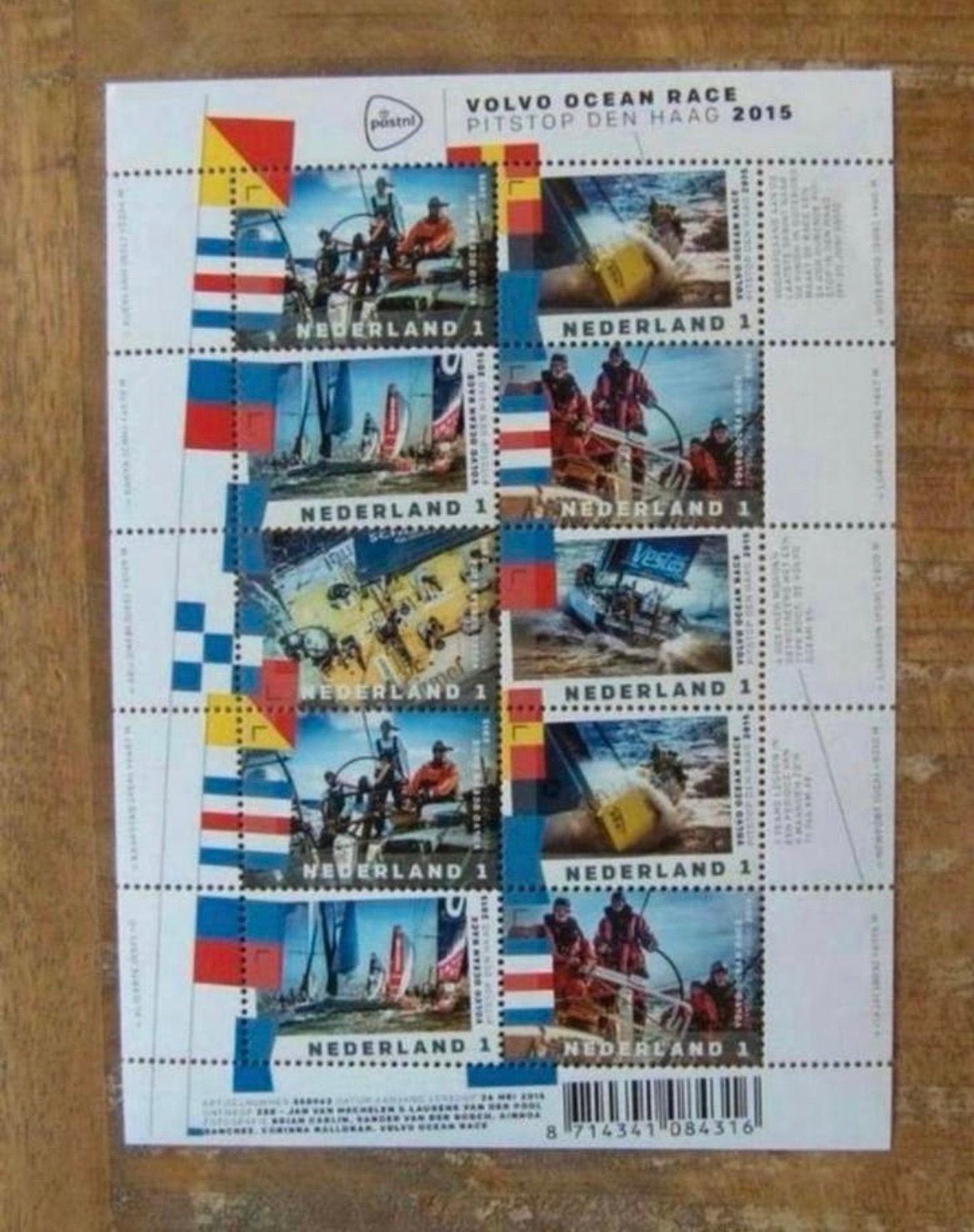 2015 Vel Volvo Ocean Race NVPH V3303-3308 Postfris., Ophalen of Verzenden, Na 1940, Postfris
