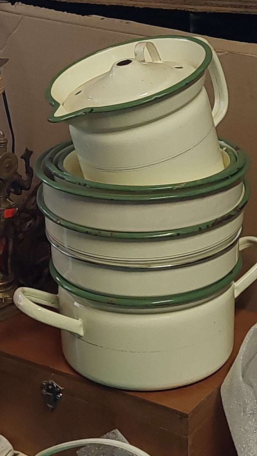 Set van 6 aluminium pannen en een melkkoker, Ophalen of Verzenden