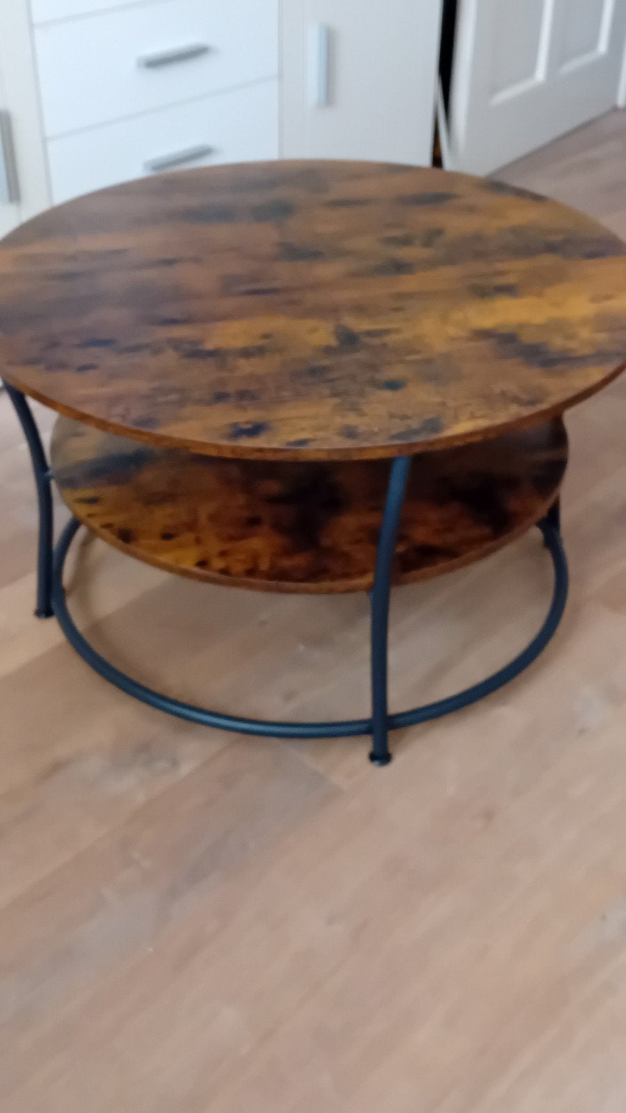 Salontafel mangohout., Ophalen, Rond, Mangohout Modern.