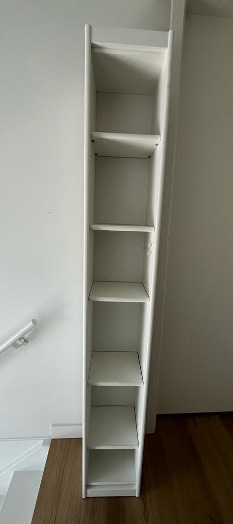 Boekenkast wit, Ophalen, Met plank(en), Minder dan 50 cm, Gebruikt