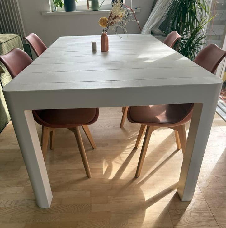 Arnadine rechthoekige eettafel Sklum table Wit 180 x 100 cm, Zo goed als nieuw, 150 tot 200 cm, Rechthoekig, 50 tot 100 cm