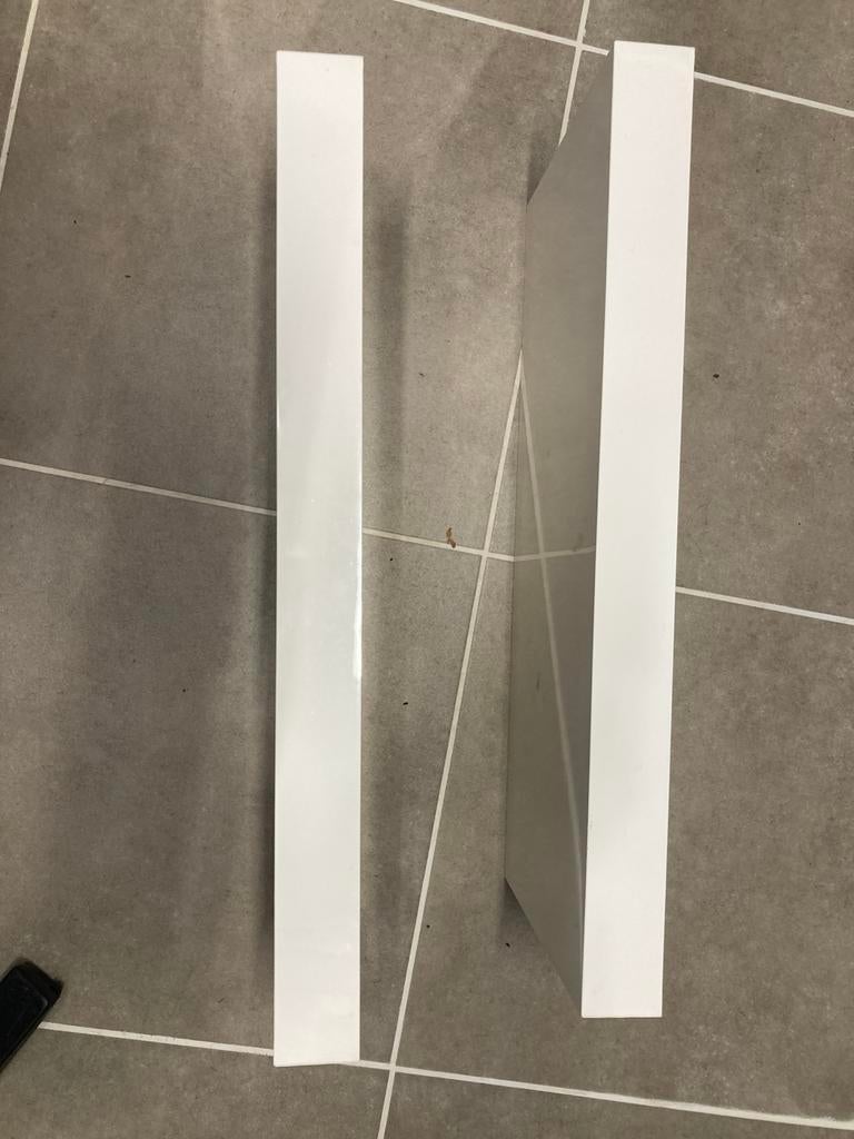 2x IKEA LACK wandplank wit 59x26x5 cm - Z.g.a.n., Ophalen of Verzenden, Zo goed als nieuw