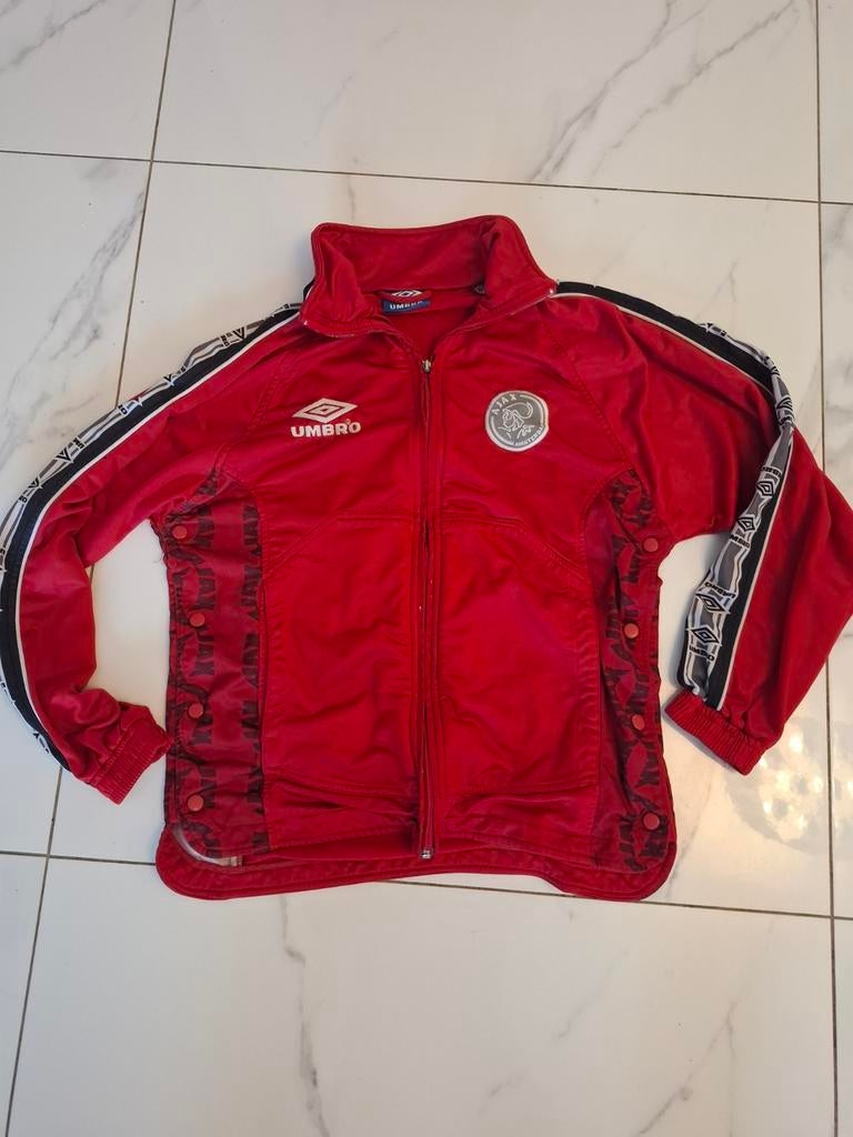Vintage ajax trainingsjack umbro maat 176, Ophalen of Verzenden, Zo goed als nieuw, Ajax, Overige typen