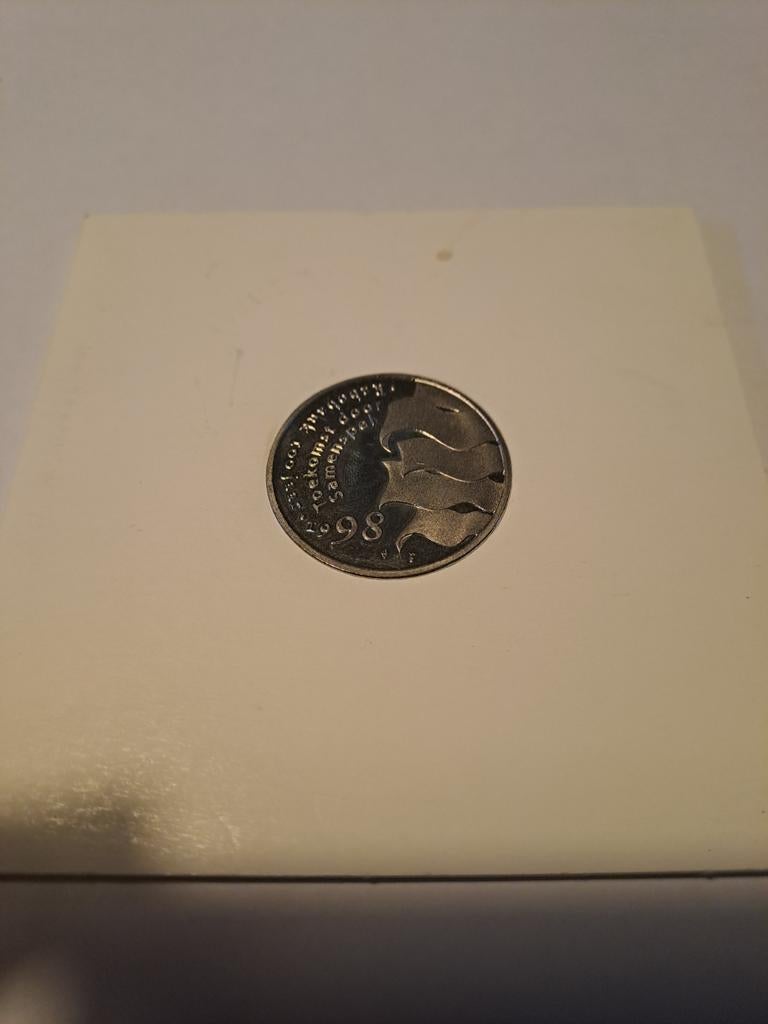 Rabobank 100 jaar herdenkingsmunt 1998, Ophalen of Verzenden, Koningin Wilhelmina, Overige waardes, Losse munt