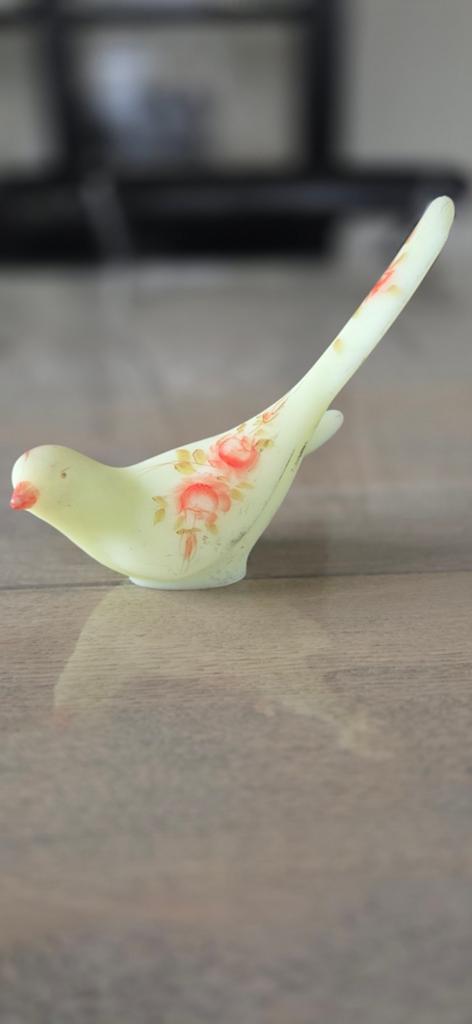 Happiness bird. Uraniumglas, Antiek en Kunst, Ophalen of Verzenden