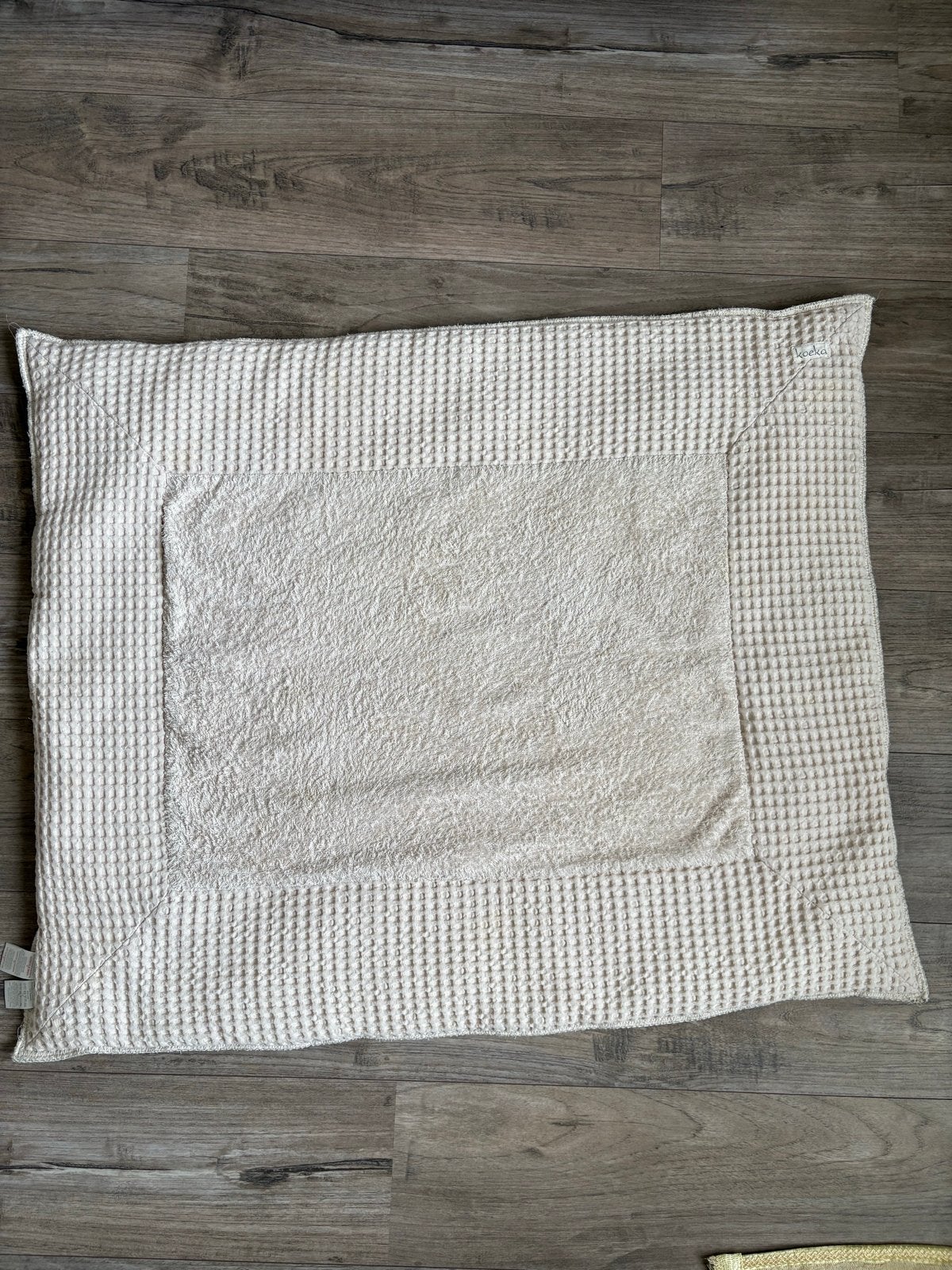 Koeka Boxkleed Wafel Amsterdam Beige/Grijs, Ophalen of Verzenden, Zo goed als nieuw, Rechthoekig, Boxkleed