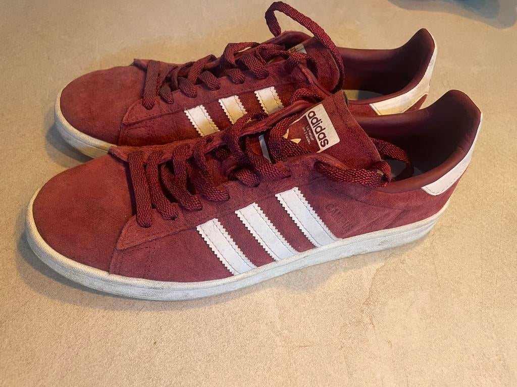Adidas Originals Campus bordeaux rood in maat 43, Ophalen of Verzenden, Overige kleuren