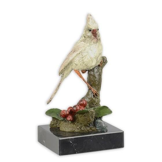 Kardinaal vogel brons 14,2x7,2x6,9, Verzenden