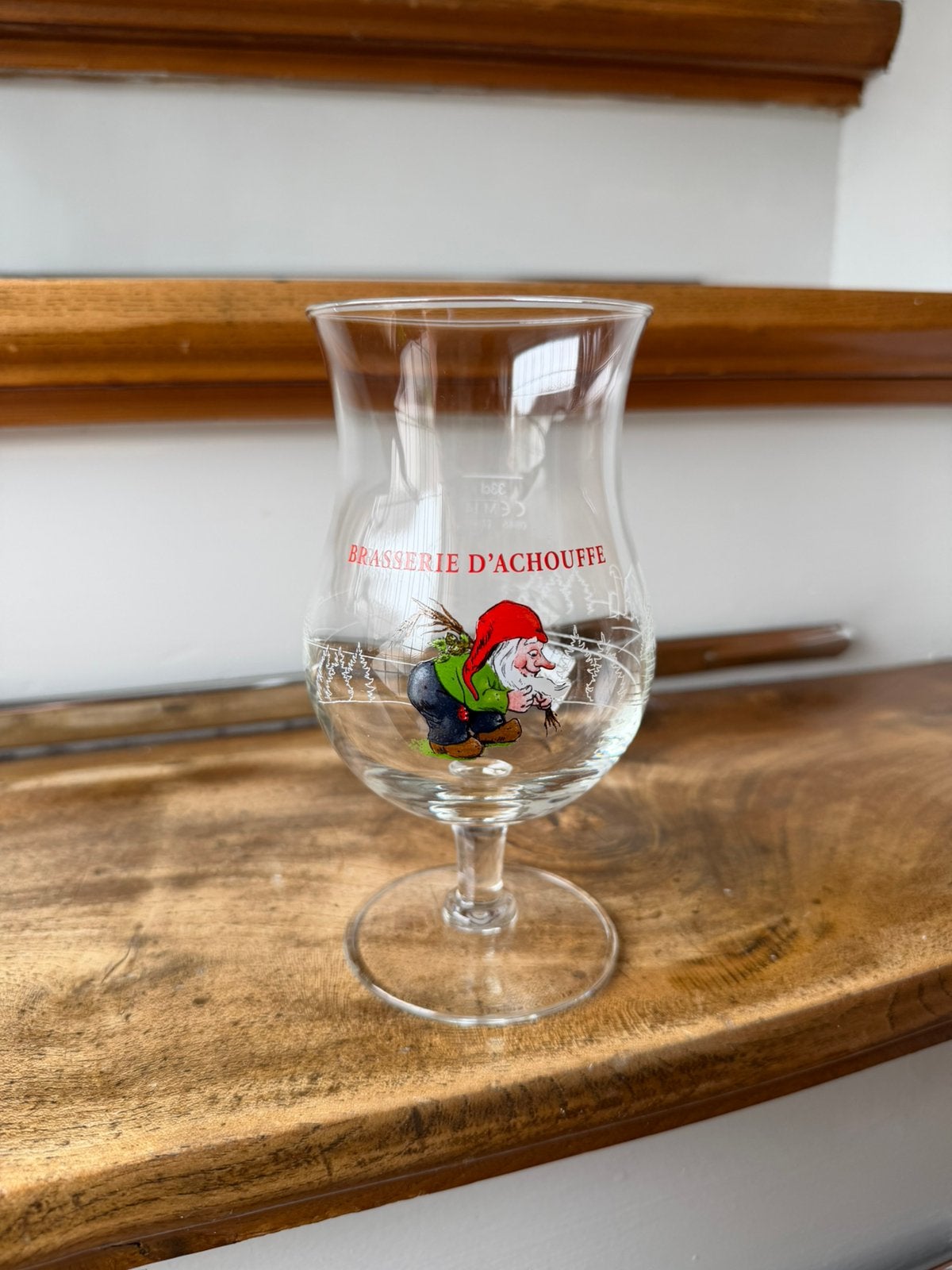 La chouffe bierglas 0,33L, Ophalen of Verzenden, Zo goed als nieuw, Glas of Glazen, Overige merken