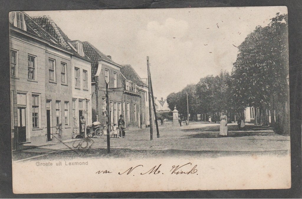 lexmond dorpsgezicht, Verzamelen, Verzenden, Voor 1920, Gelopen, Zuid-Holland