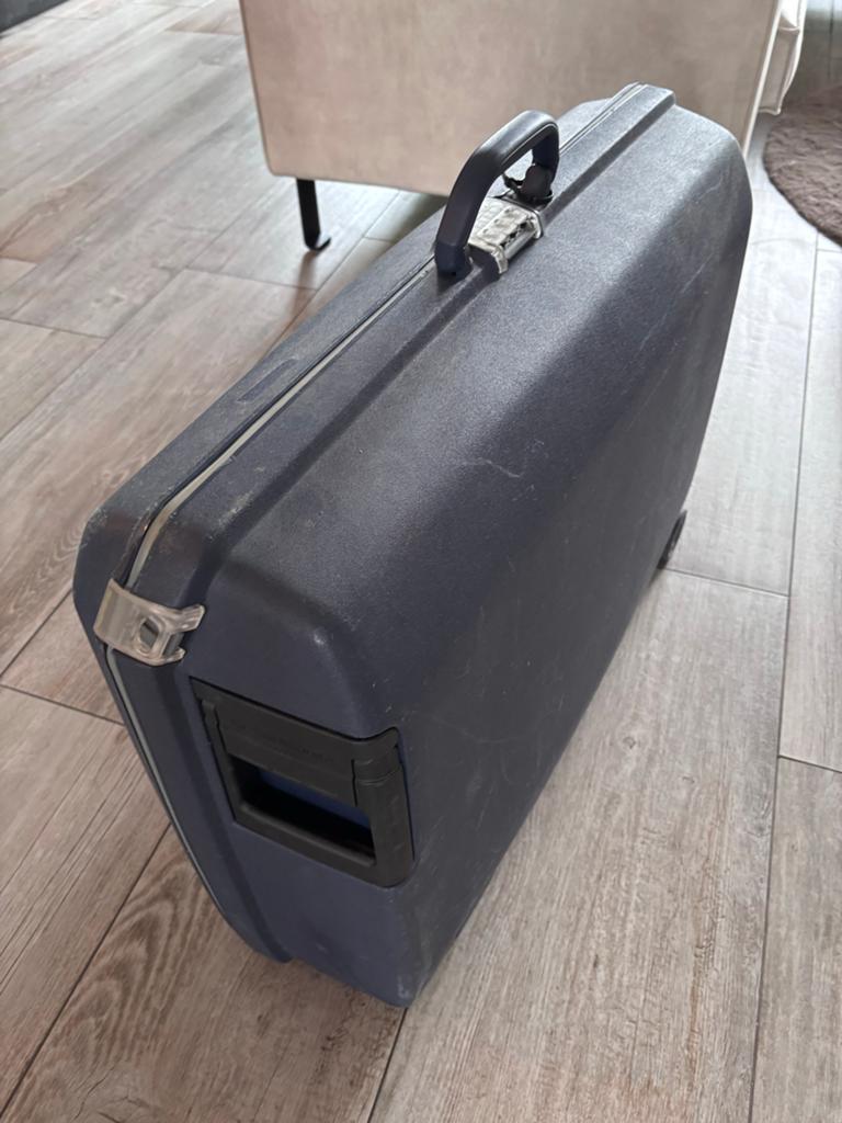 Samsonite Koffer - donkerblauw, Gebruikt maar Functioneel, Gebruikt, 20 tot 30 cm, Blauw, 60 tot 80 cm
