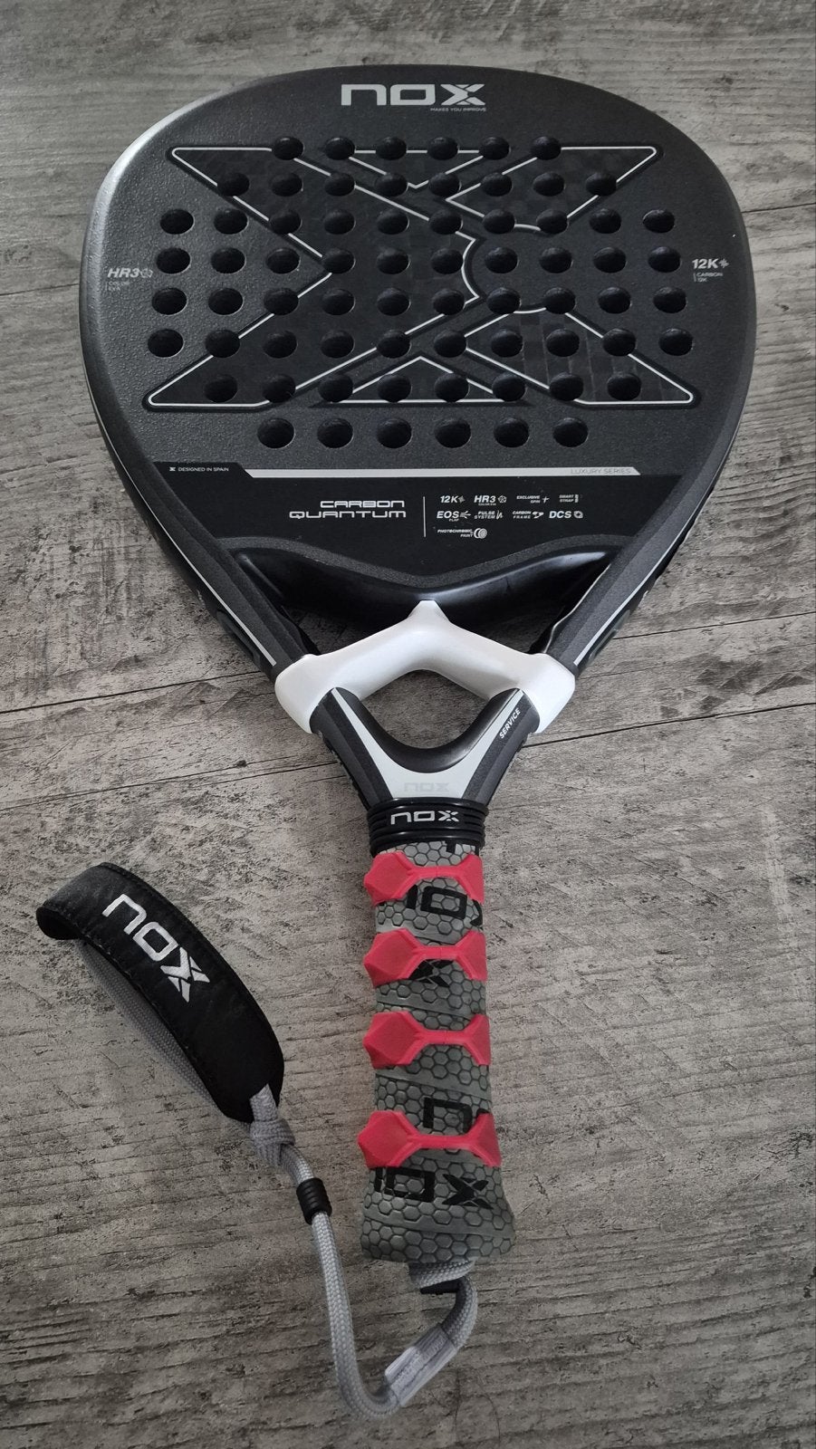 Nox Quantum 12K Padelracket - Zo goed als nieuw, Ophalen, Zo goed als nieuw, Padelracket