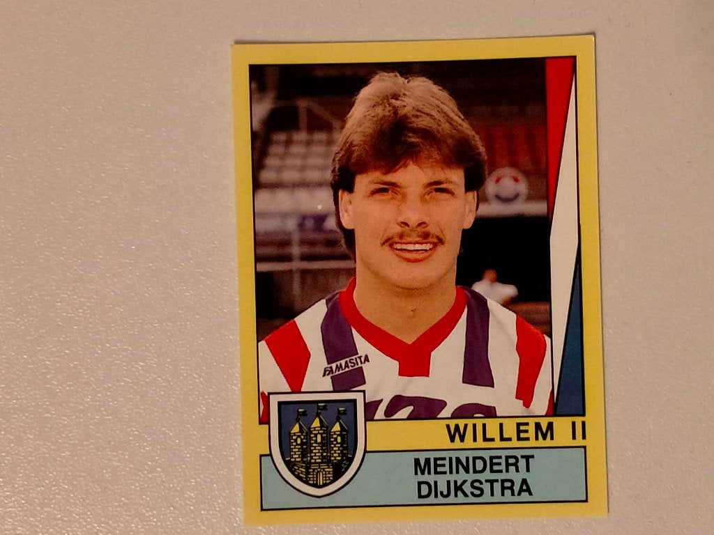 Meindert Dijkstra Willem 2 Panini voetbal 90 1990 nr 279, Ophalen of Verzenden, Gebruikt, Overige binnenlandse clubs, Poster, Plaatje of Sticker
