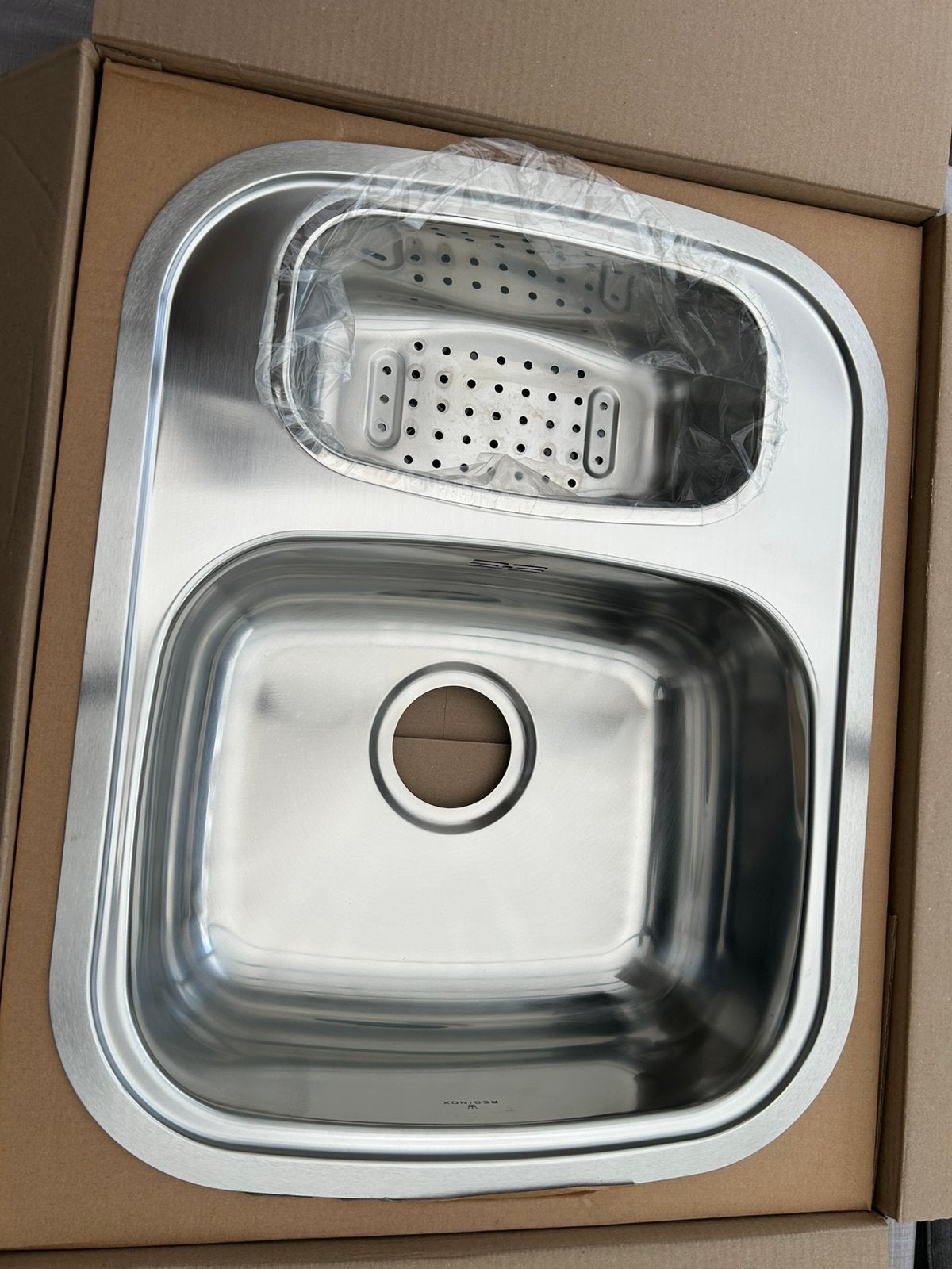 Spoelbak nieuw in de doos!!, Ophalen, 50 tot 100 cm, Zo goed als nieuw, Minder dan 100 cm