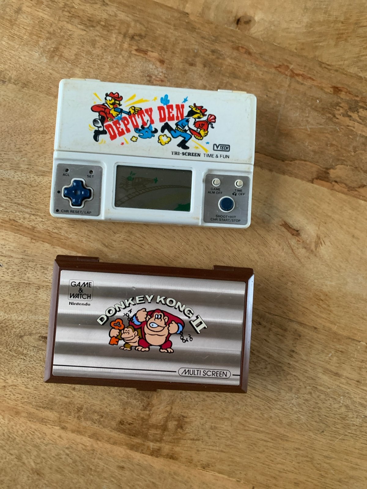Vintage Game & Watch: Donkey Kong II & VTech Deputy Den, Ophalen, Nintendo, Gebruikt