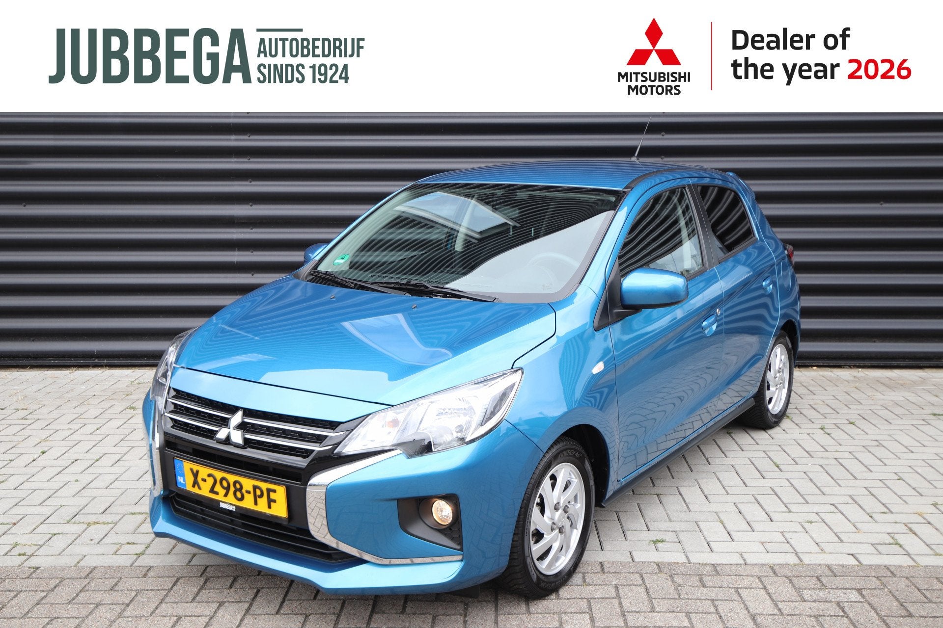 Mitsubishi Space Star 1.2 Dynamic Cruise, camera, 1ste Eigen, 12 maanden, Stof, Gebruikt, Blauw