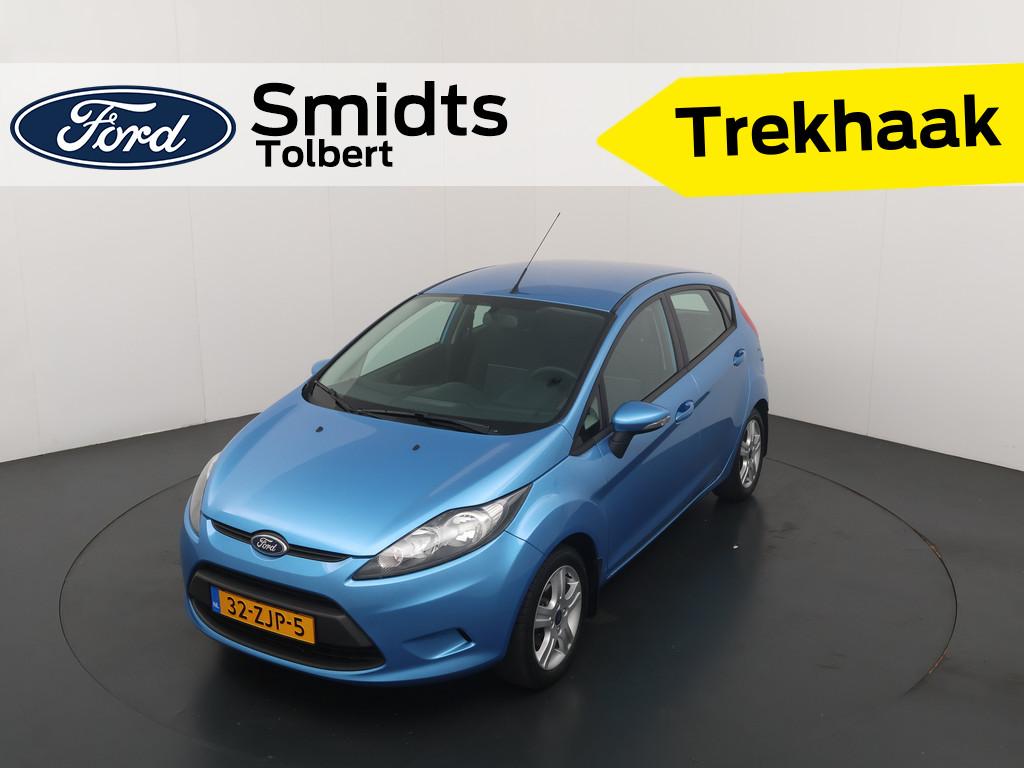 Ford Fiesta 1.25 60PK Champion | Aux | Trekhaak | Cruise | A, Euro 5, Stof, 4 cilinders, Origineel Nederlands