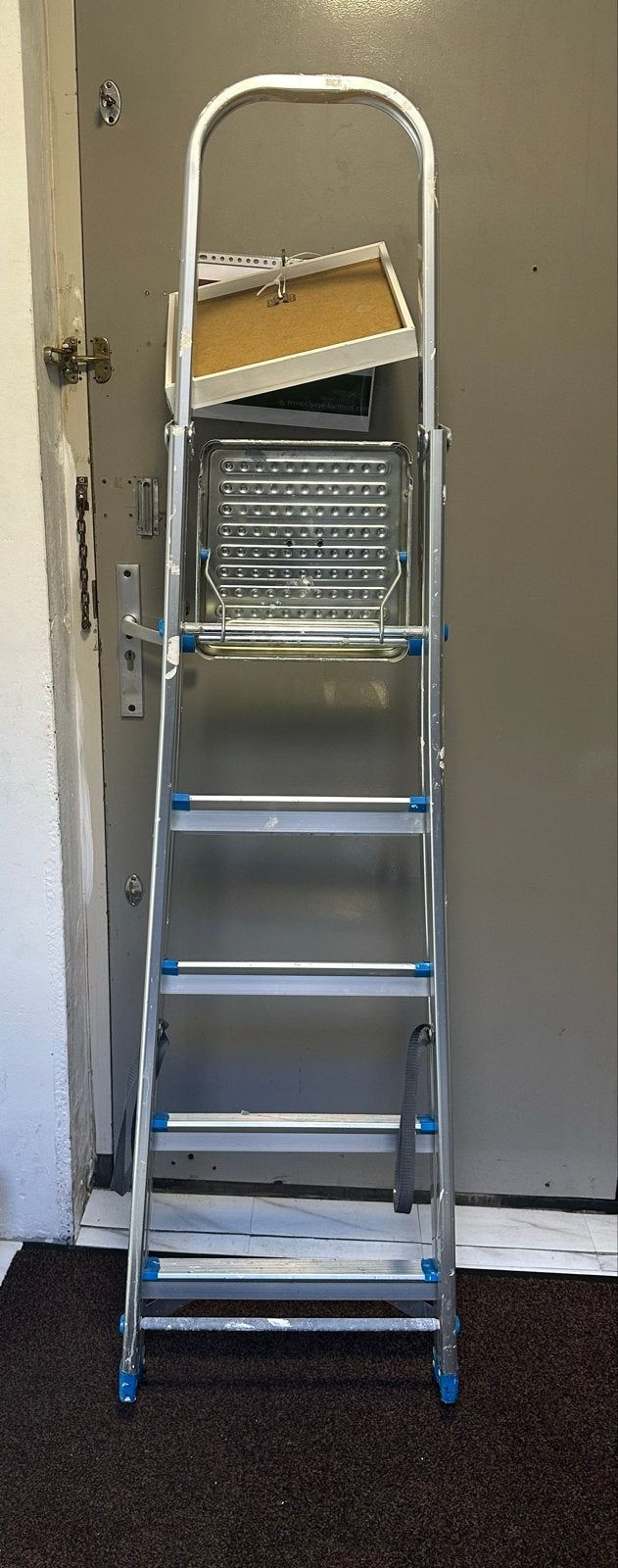 Aluminium Trapladder 5 Treden, Doe-het-zelf en Verbouw, Ophalen, Gebruikt, Trap, Minder dan 2 meter