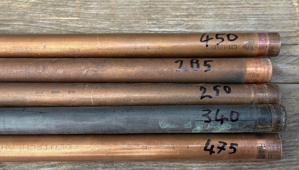 koperen buis 22 mm gebruikt voor zonneboiler diverse lengte, Ophalen, Overige materialen, Overige typen, 20 tot 40 mm