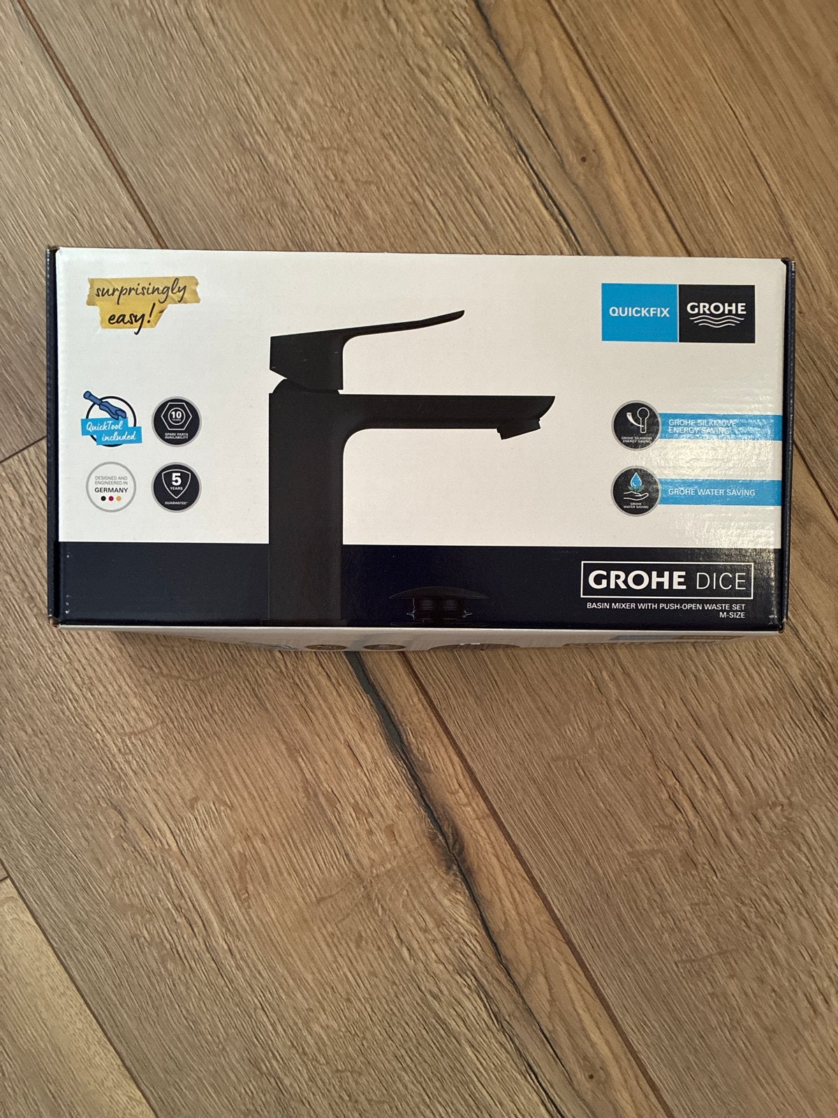 Grohe Dice Wastafelkraan Zwart - Nieuw in doos, Ophalen, Nieuw, Kraan