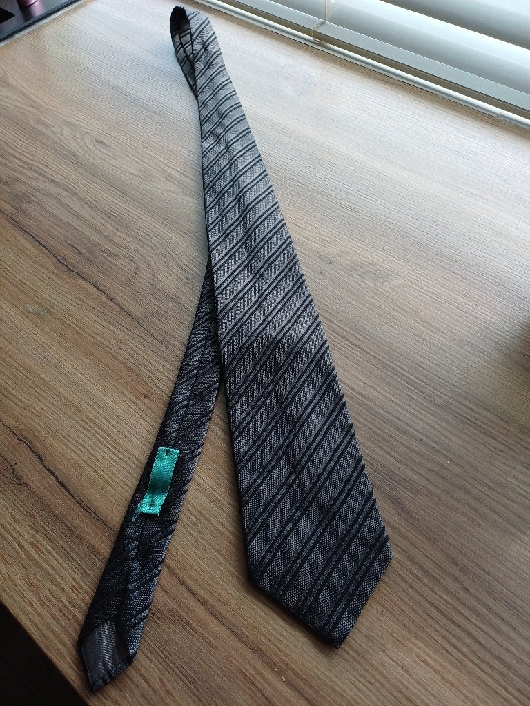 donkergrijze stropdas Setpoint, Kleding | Heren, Stropdassen, Setpoint, Ophalen of Verzenden, Met patroon, Grijs