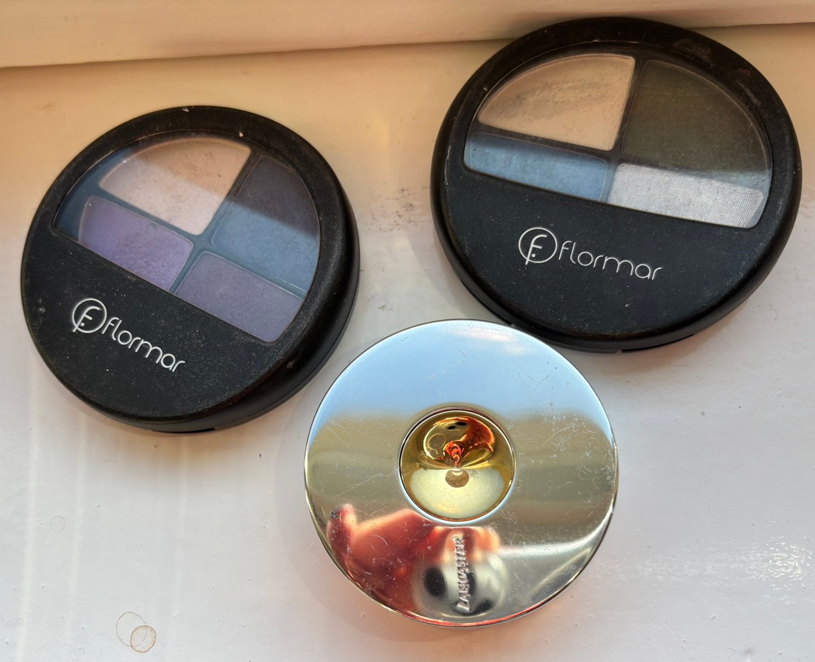 Set van 3 oogschaduw paletten., Ophalen of Verzenden, Zo goed als nieuw, Make-up