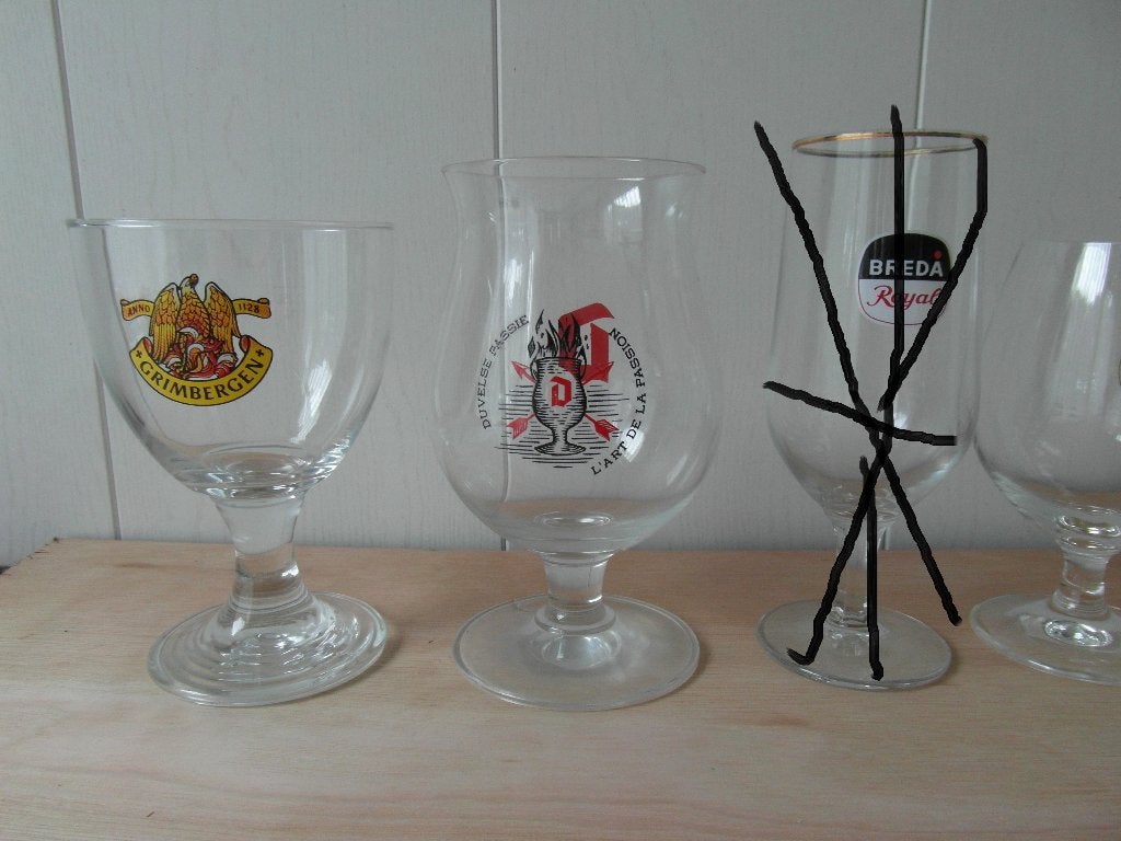 bierglazen Duvel,Brand,Grimbergen,Heineken,Leffe, Verzamelen, Glas en Borrelglaasjes, Ophalen of Verzenden, Nieuw, Bierglas