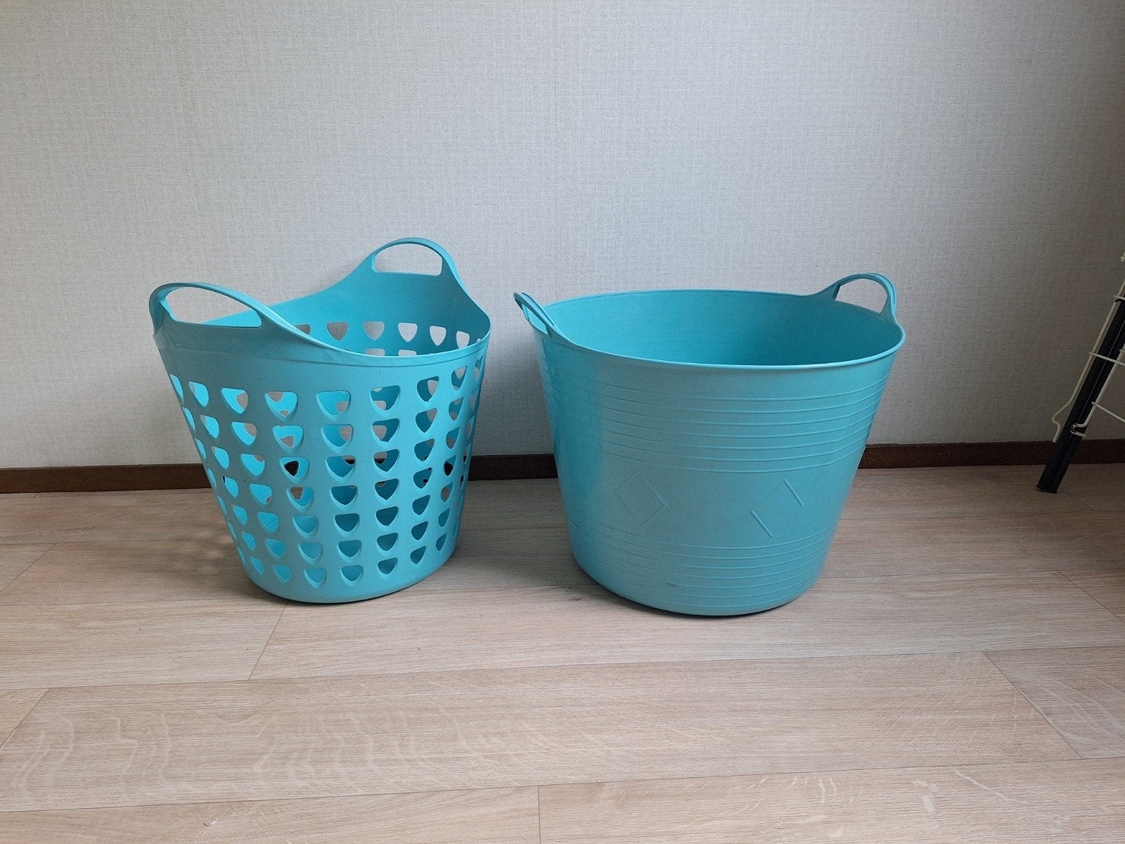 2 Flexibele wasmanden, Ophalen, Kunststof, Gebruikt, Rond