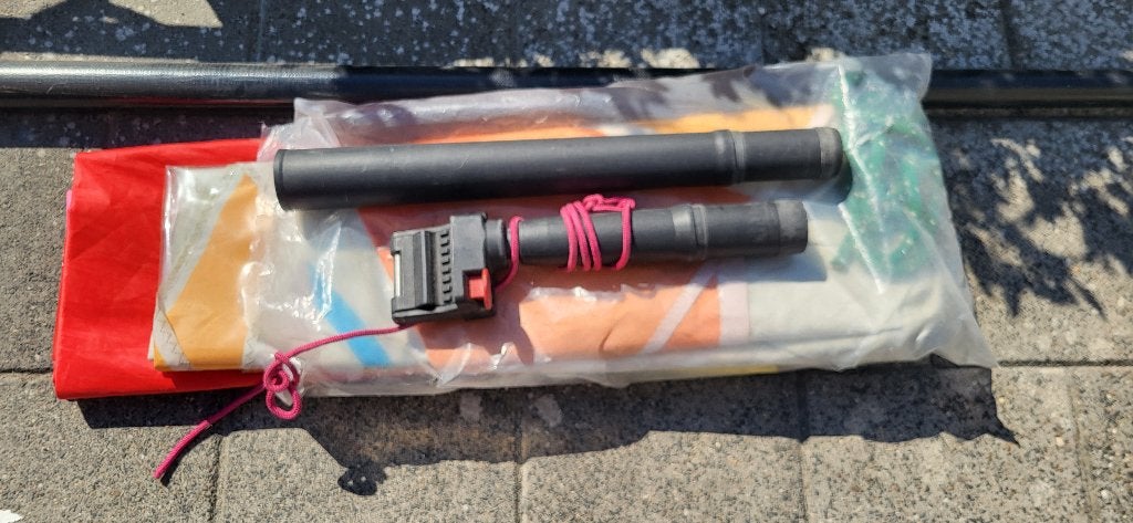Surf giek mast en zeil vintage, Watersport en Boten, Ophalen, Gebruikt, Zeil